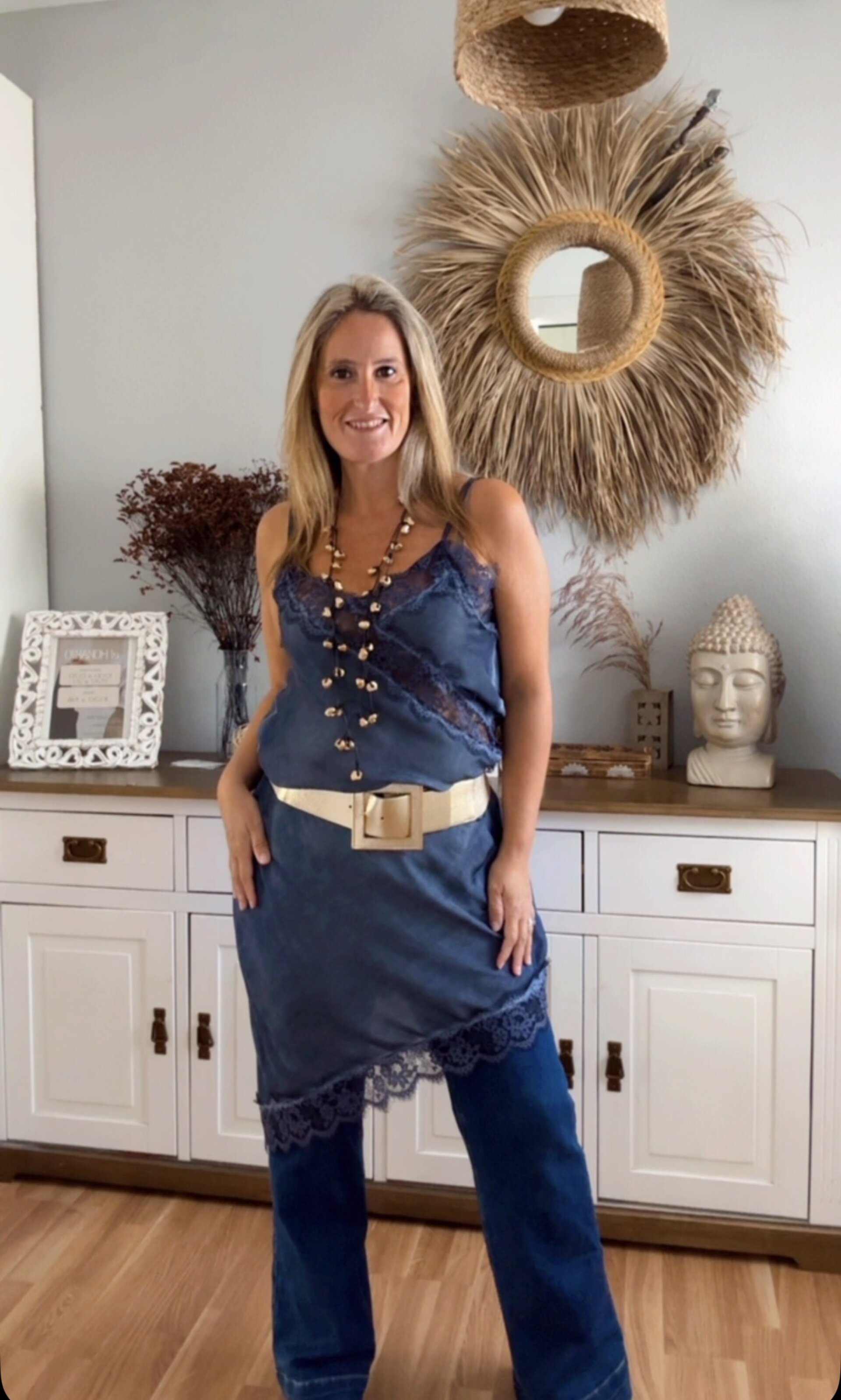 Vestido Asimétrico Azul - 5