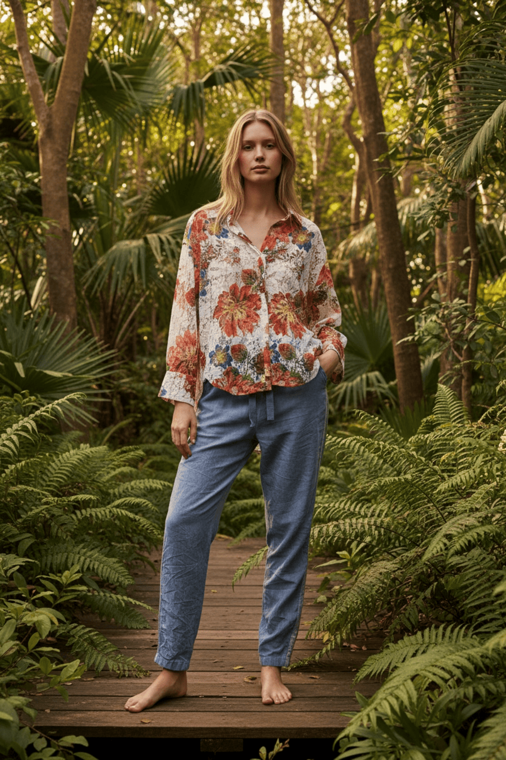 Pantalón Army Azul - 2