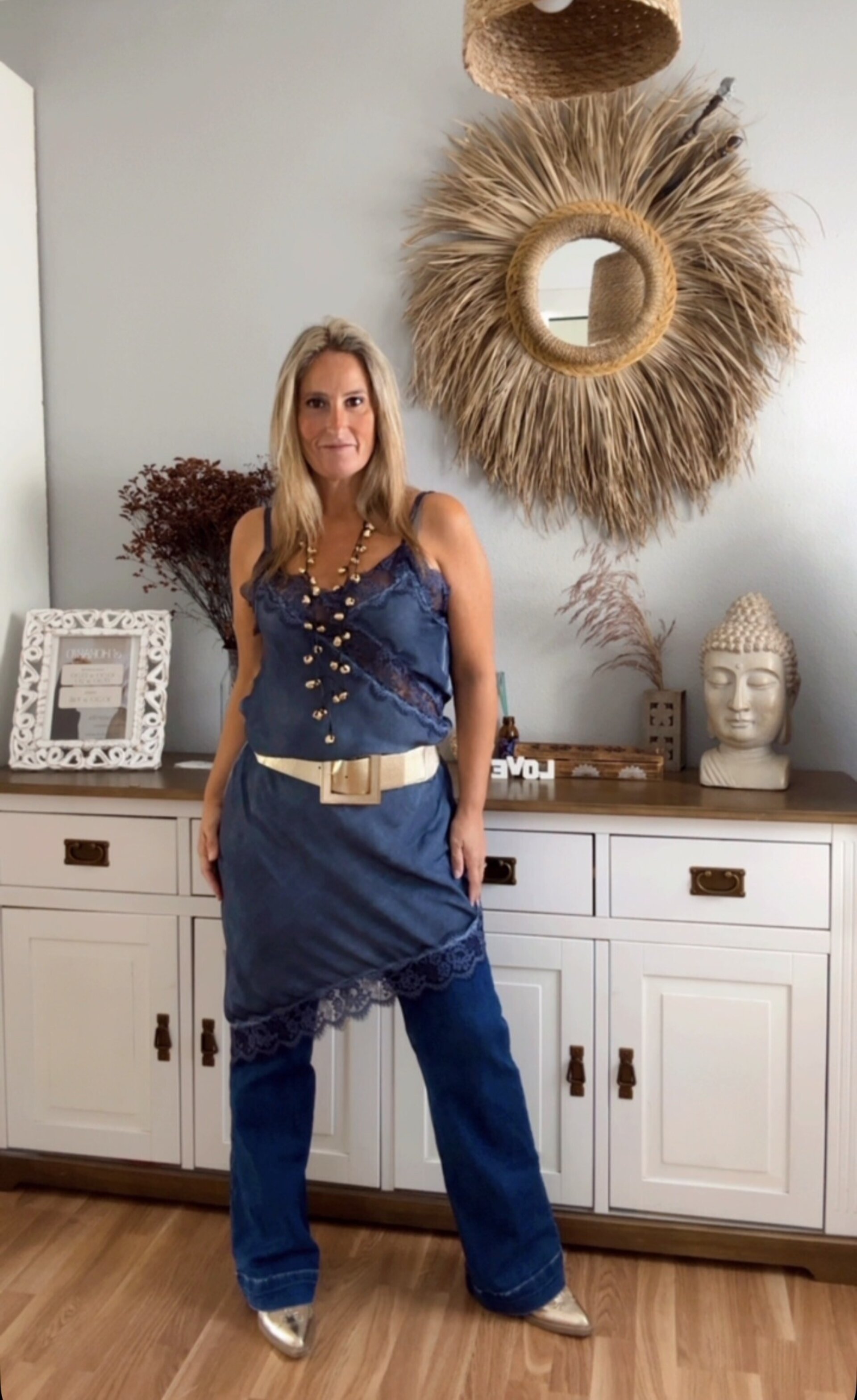 Vestido Asimétrico Azul - 2