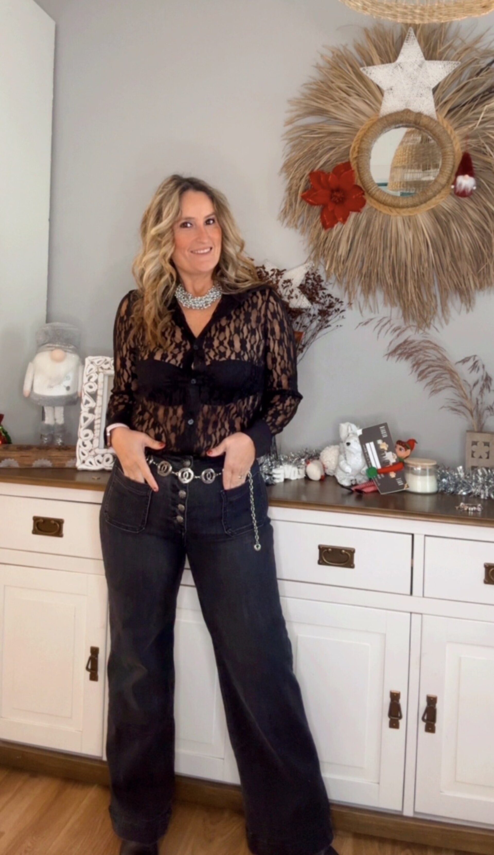 Camisa Encaje Negra - 2