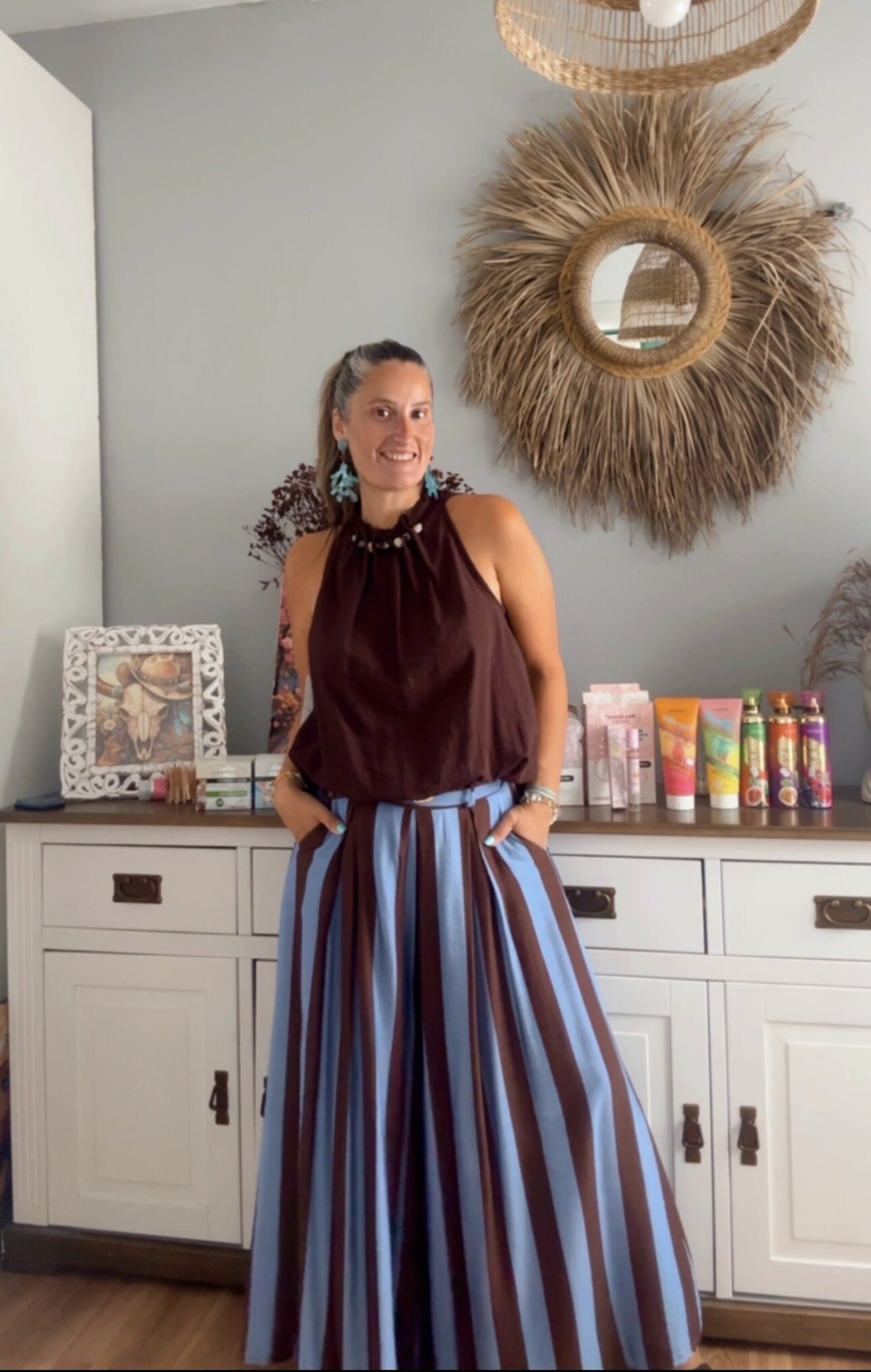 Pantalón/falda Rayas - 1
