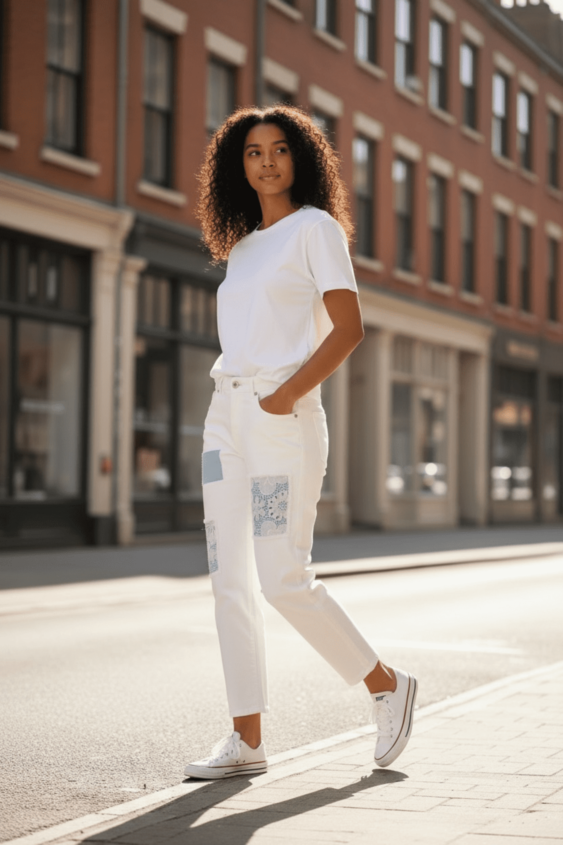 Jeans White Crochet - 2