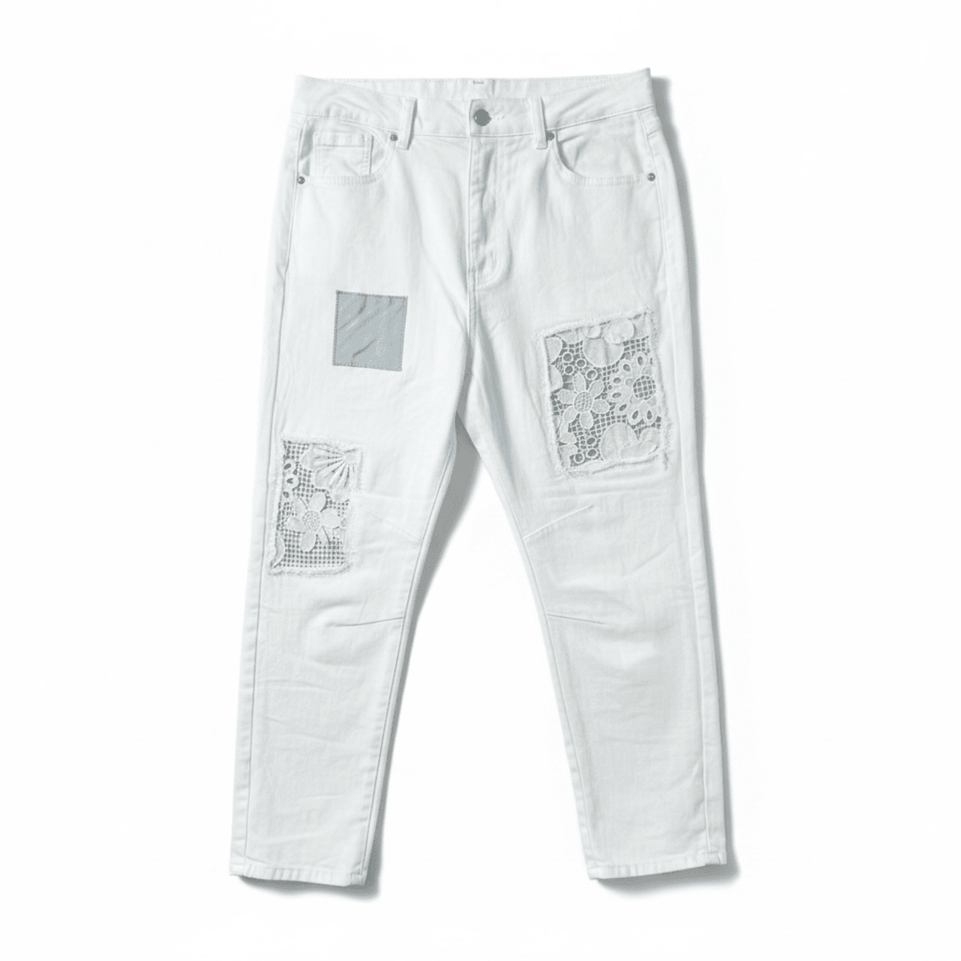 Jeans White Crochet - 3