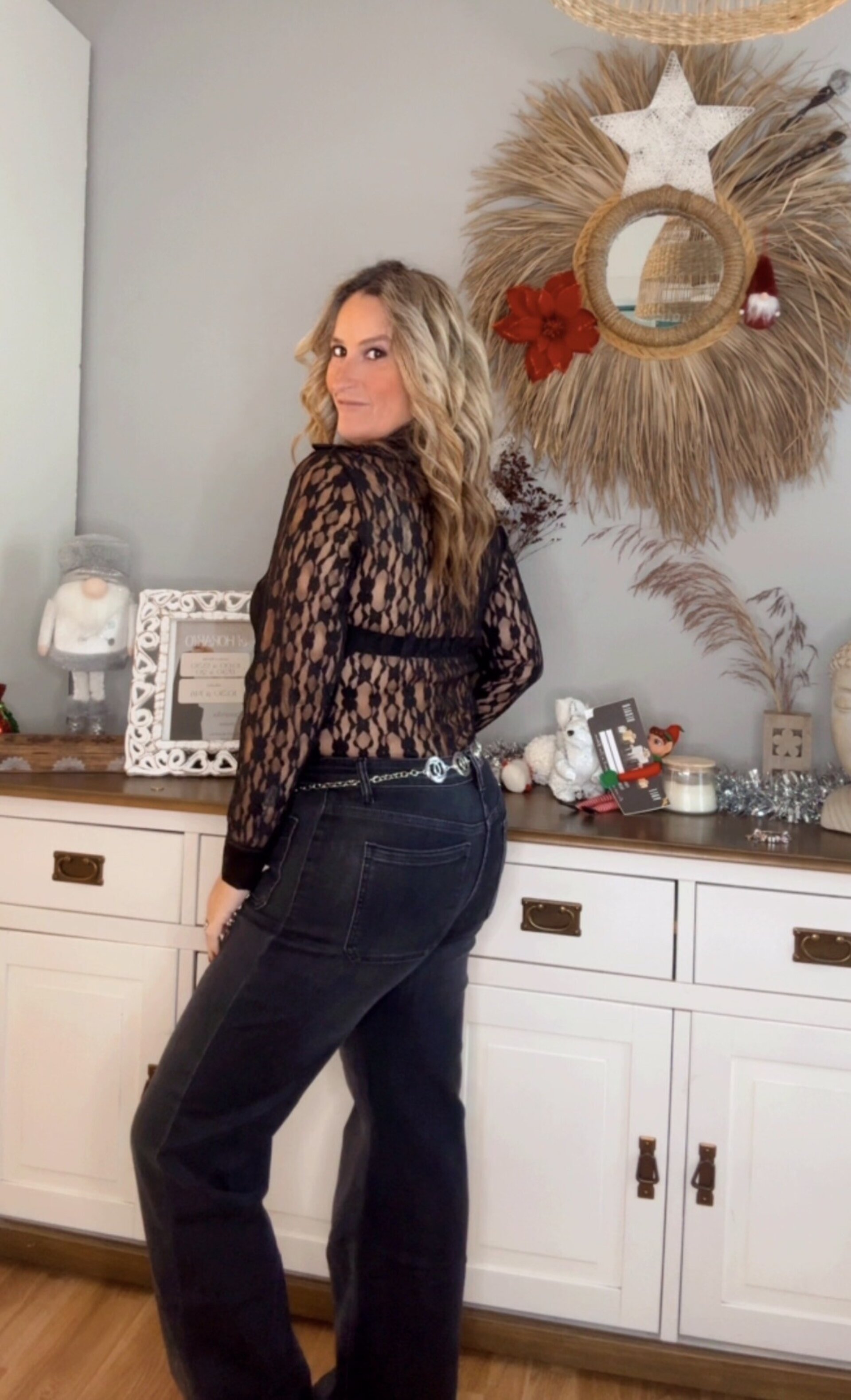 Camisa Encaje Negra - 4