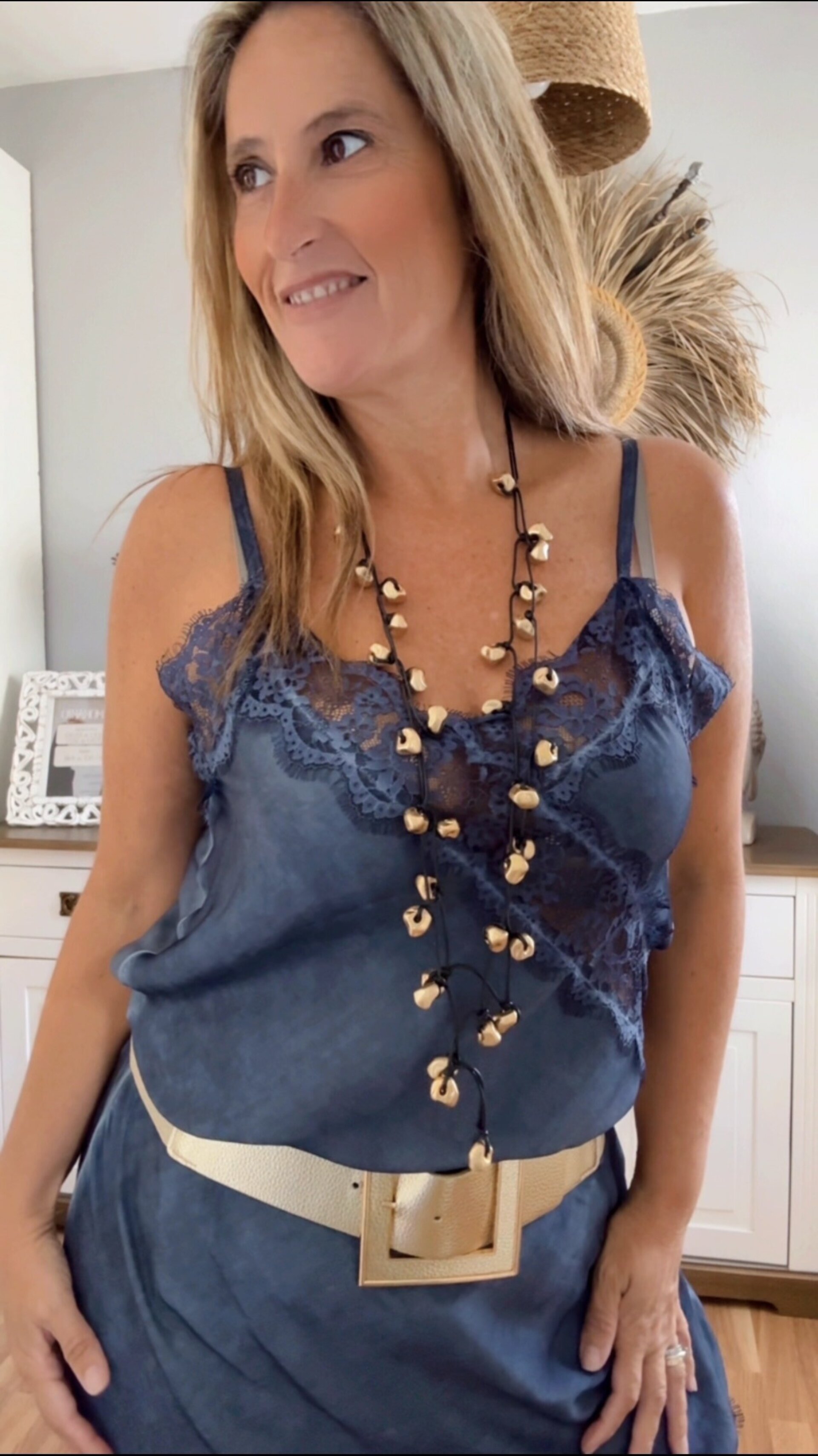 Vestido Asimétrico Azul - 3