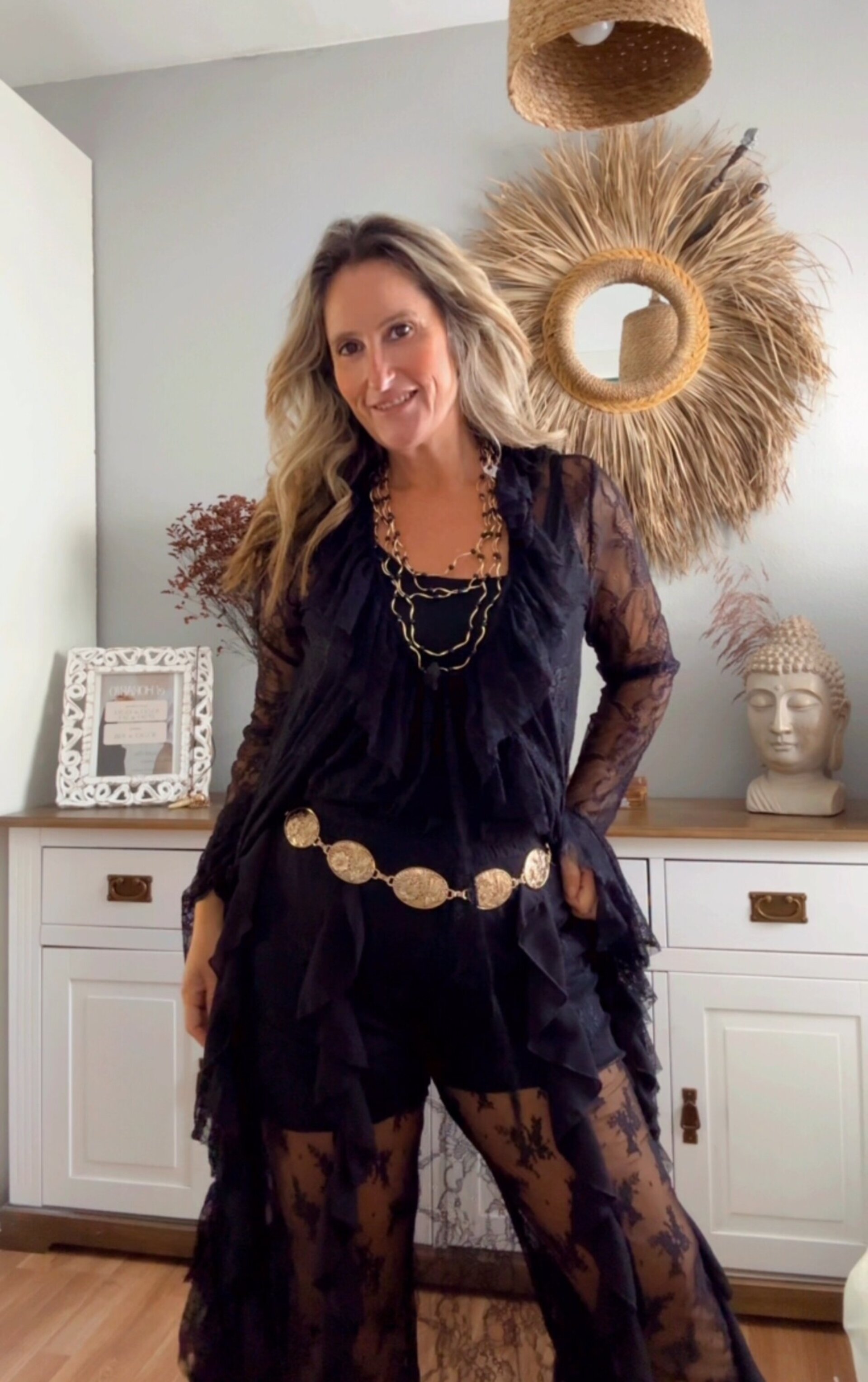 Kimono Boho Negro - 2