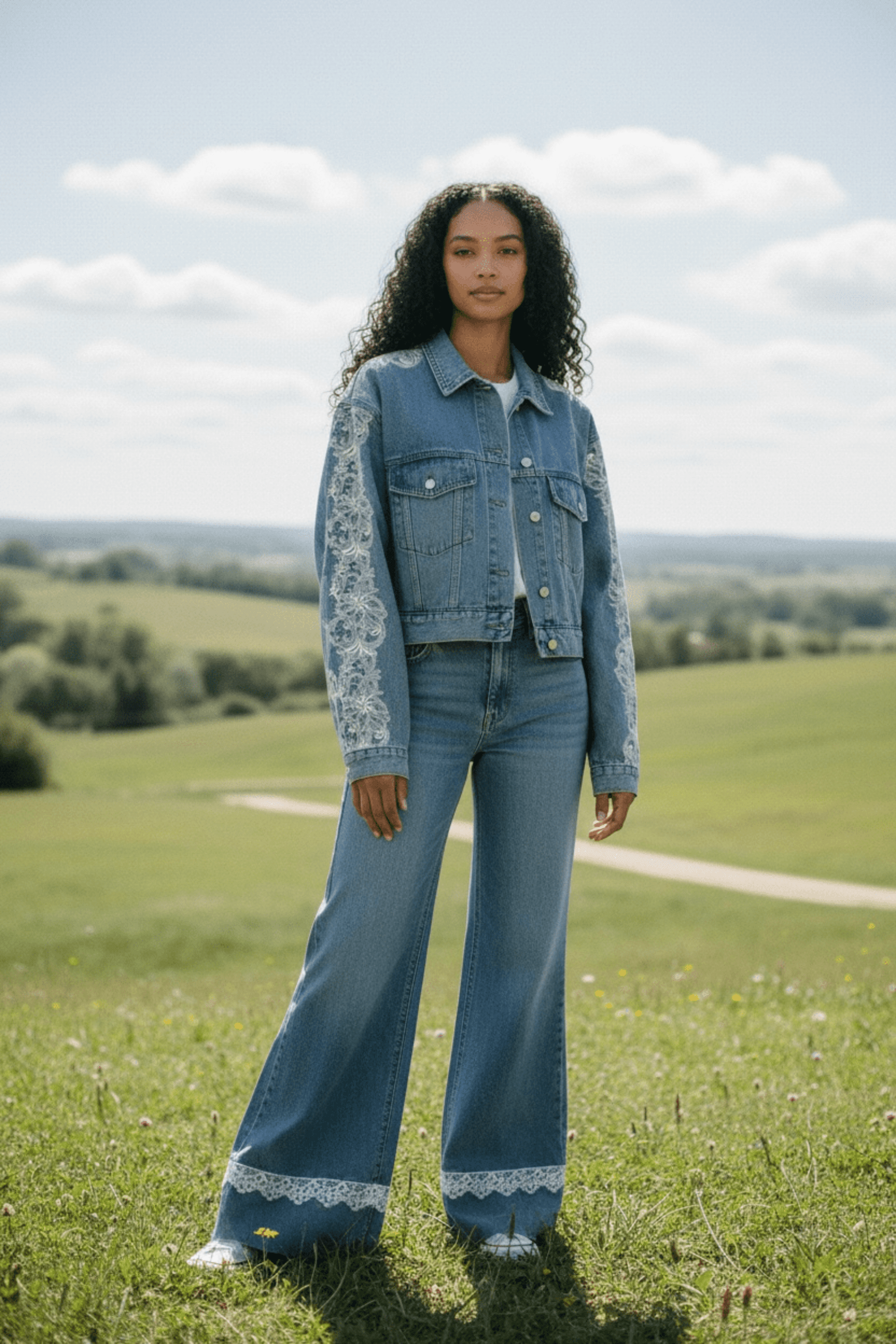 Chaqueta Encaje Oversize - 2