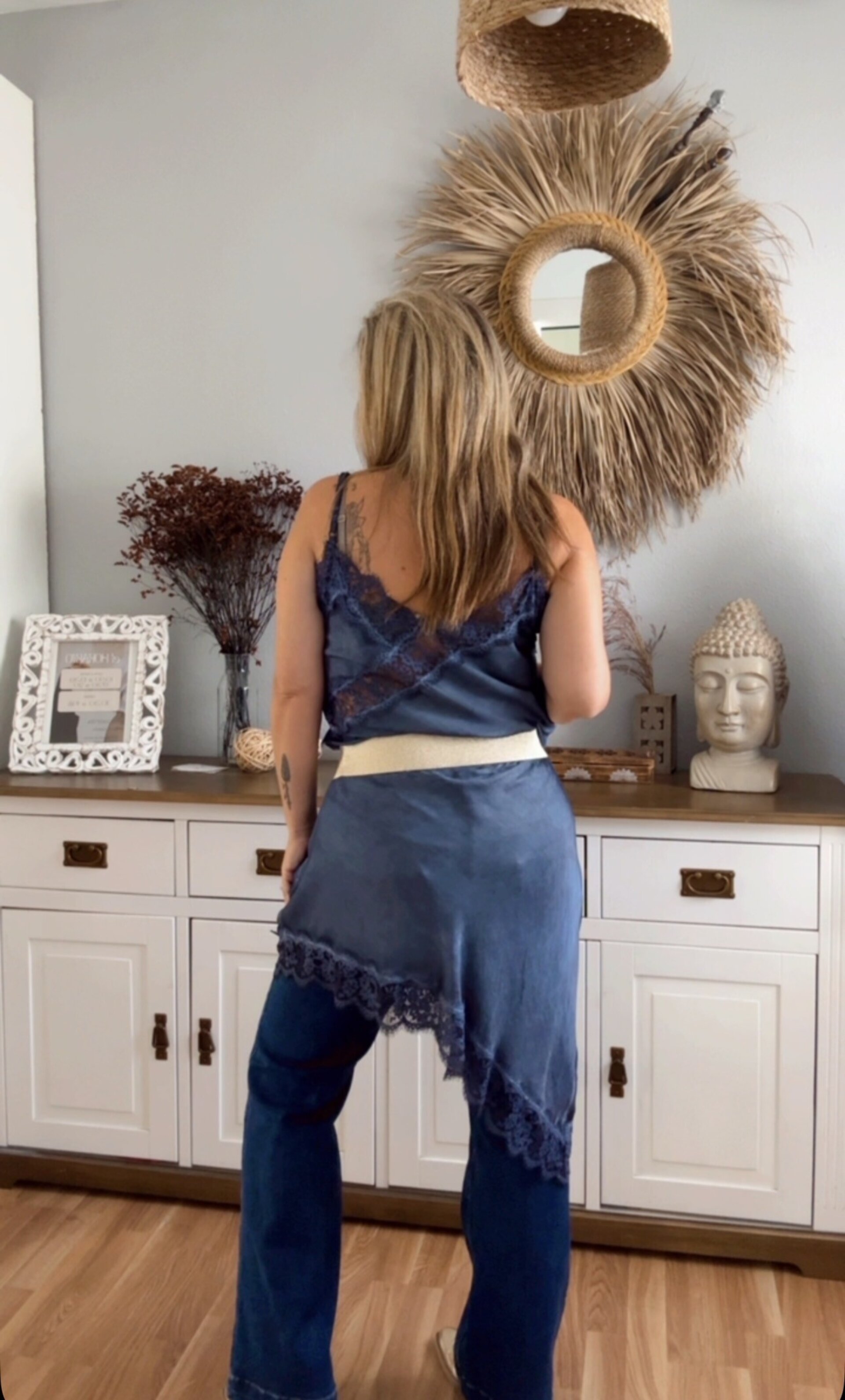 Vestido Asimétrico Azul - 4