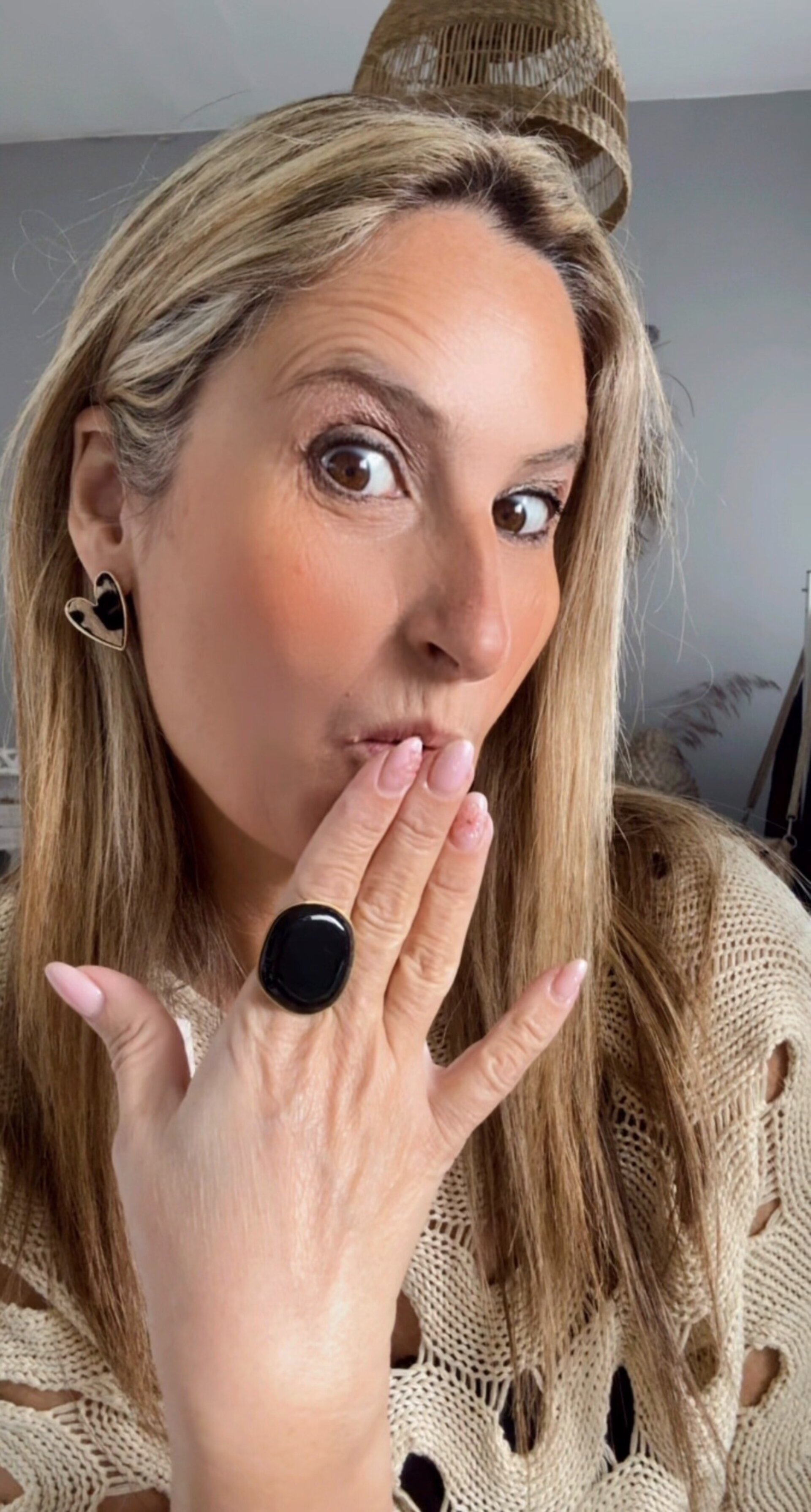 Anillo negro Nacar - 1