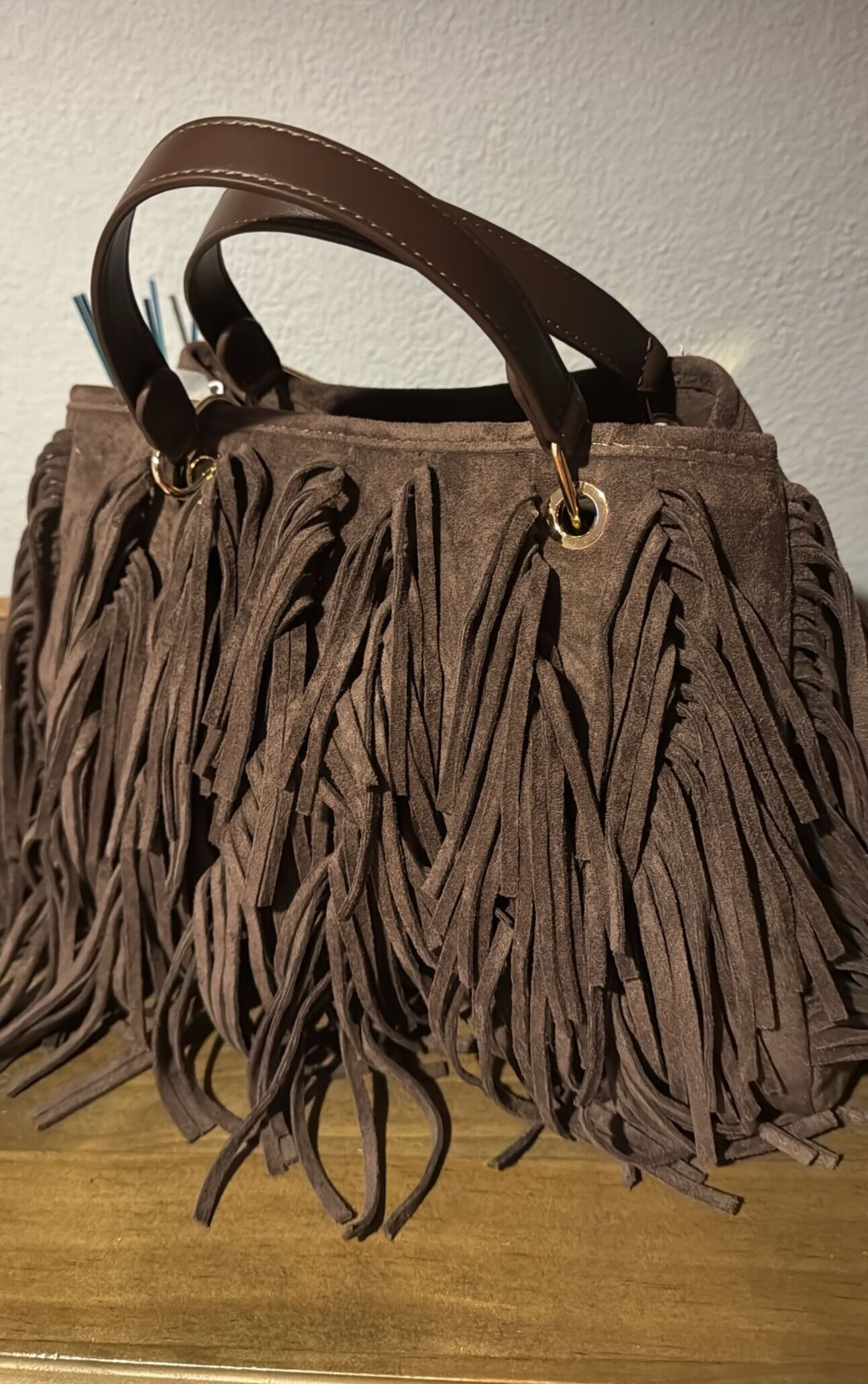 Bolso Flecos Choco - 1
