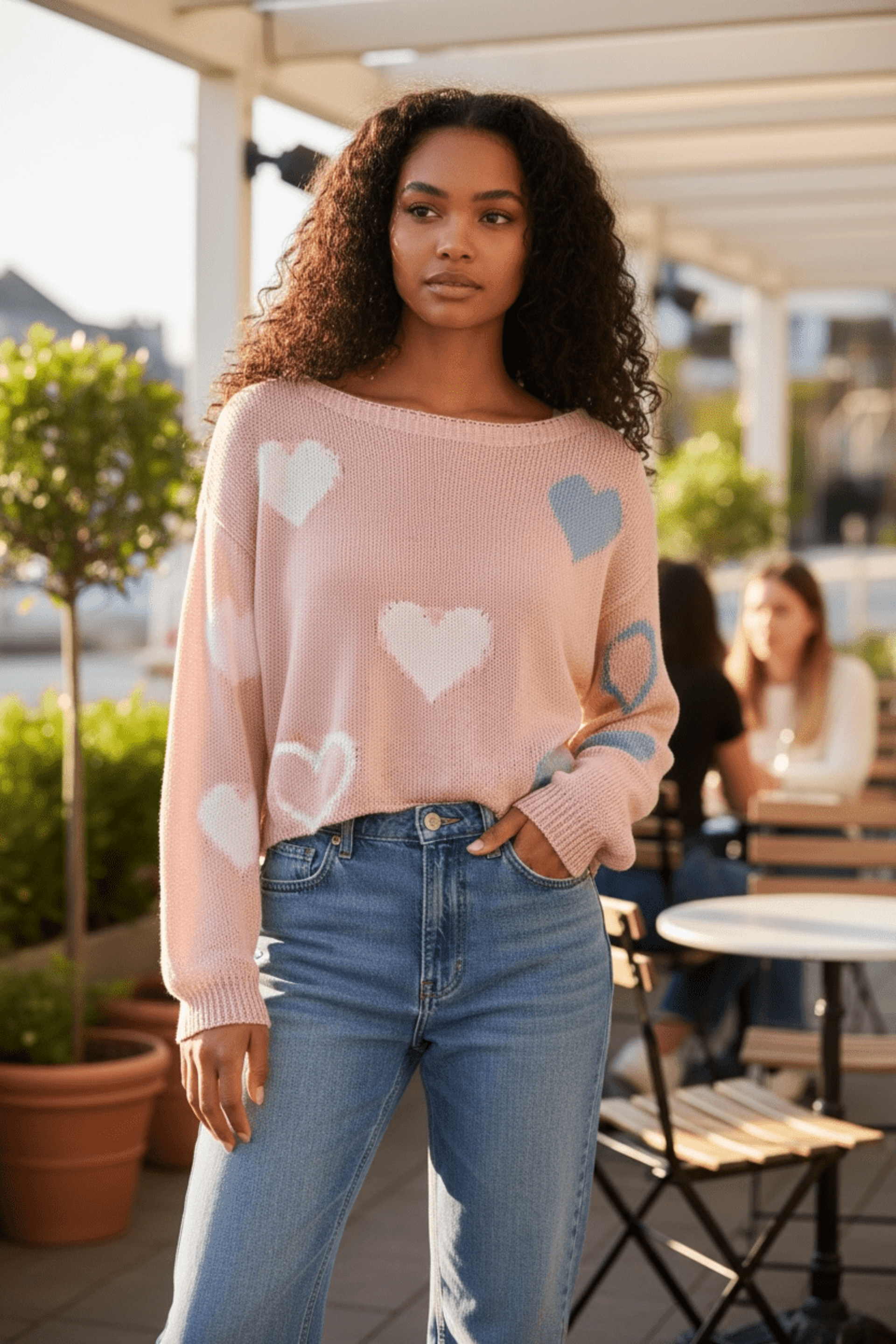 Jersey corazones rosa - 3