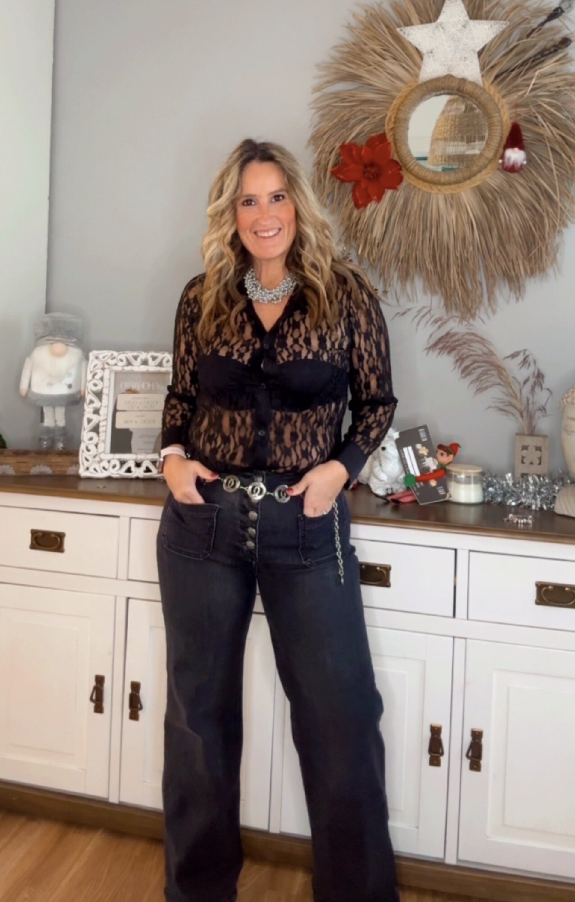 Camisa Encaje Negra - 5